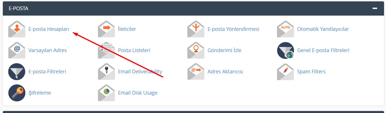 Cpanel Email Oluşturma