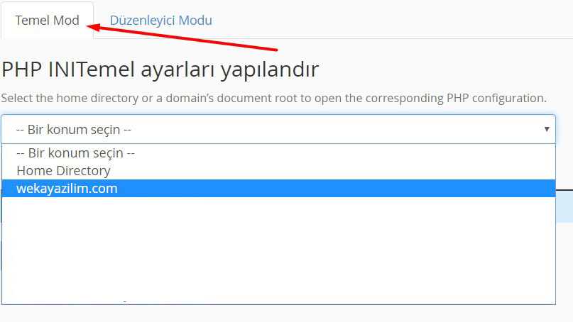 Cpanel Üzerinden Temel Php.ini Değişiklikleri Nasıl Yapılır