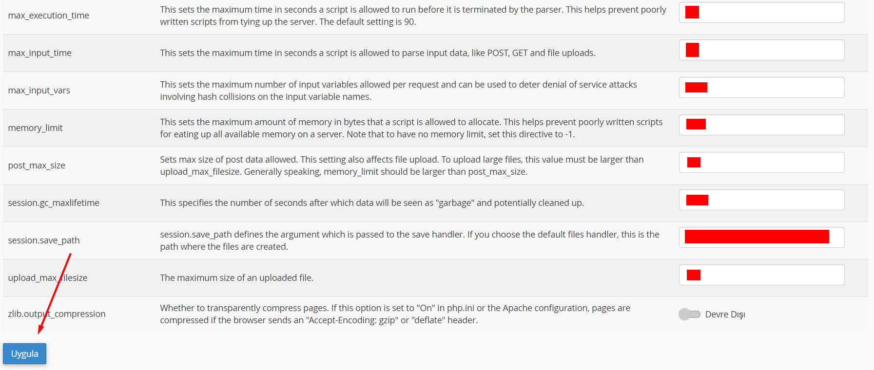 Cpanel Üzerinden Temel Php.ini Değişiklikleri Nasıl Yapılır