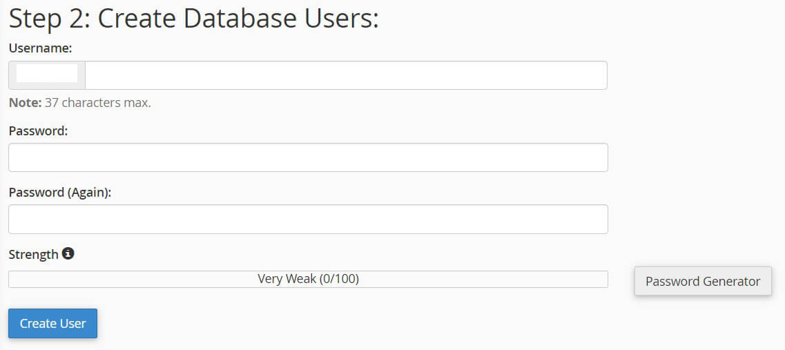 Cpanel Mysql Veri Tabanı Oluşturma