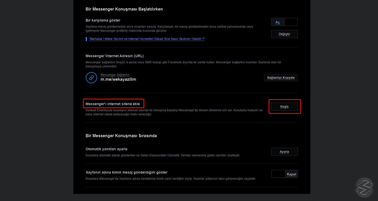 Siteye Facebook Messenger Nasıl Eklenir?