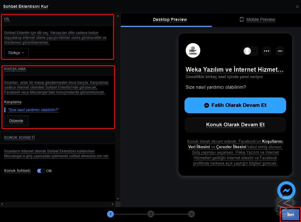 Siteye Facebook Messenger Nasıl Eklenir?