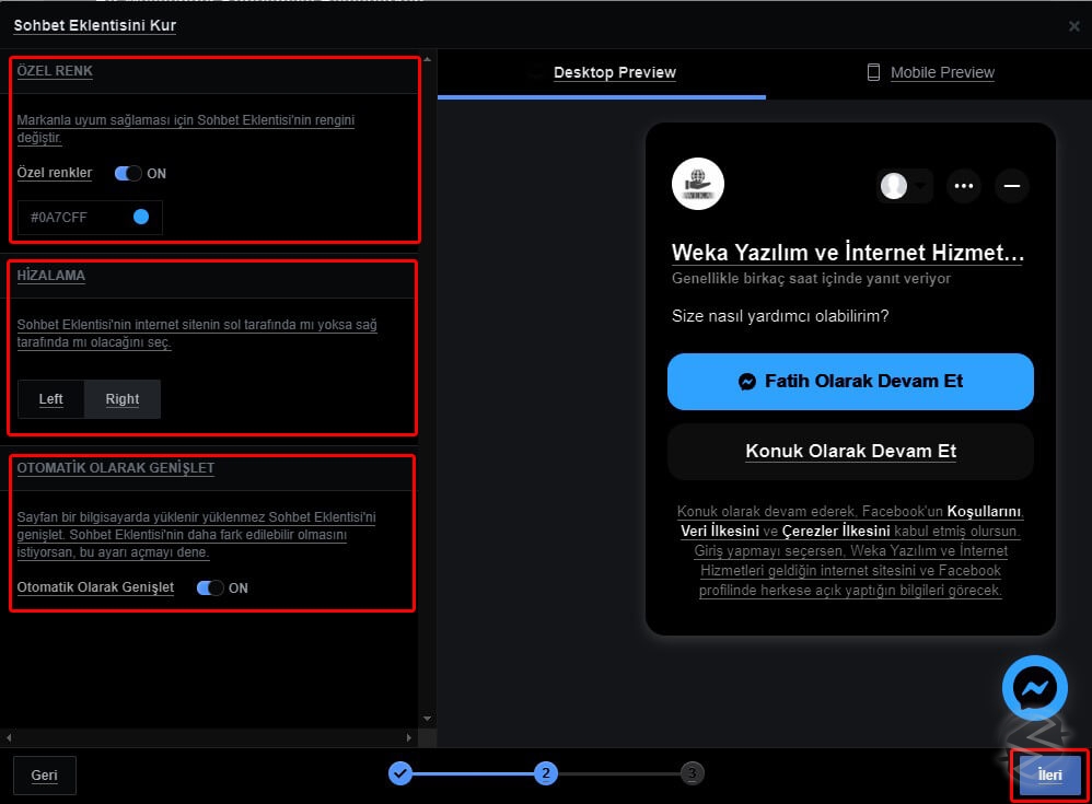 Siteye Facebook Messenger Nasıl Eklenir?