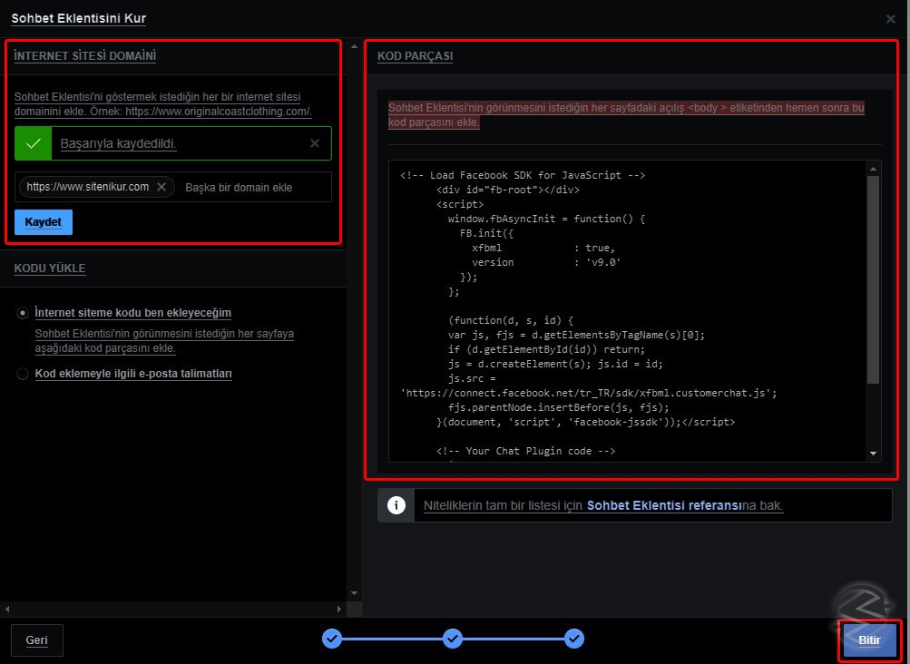 Siteye Facebook Messenger Nasıl Eklenir?