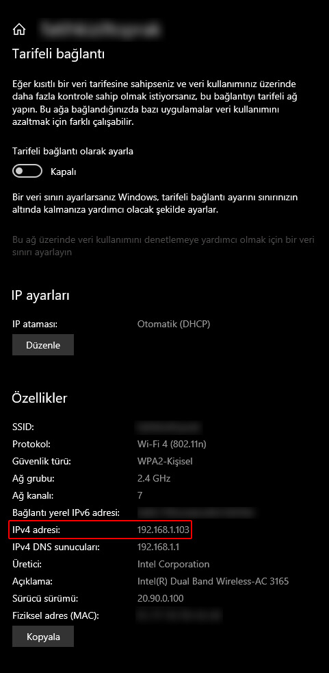Diğer Cihazlardan Localhosta Bağlanma