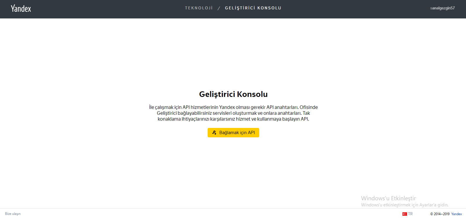 Yandex Map Api Nasıl Alınır?