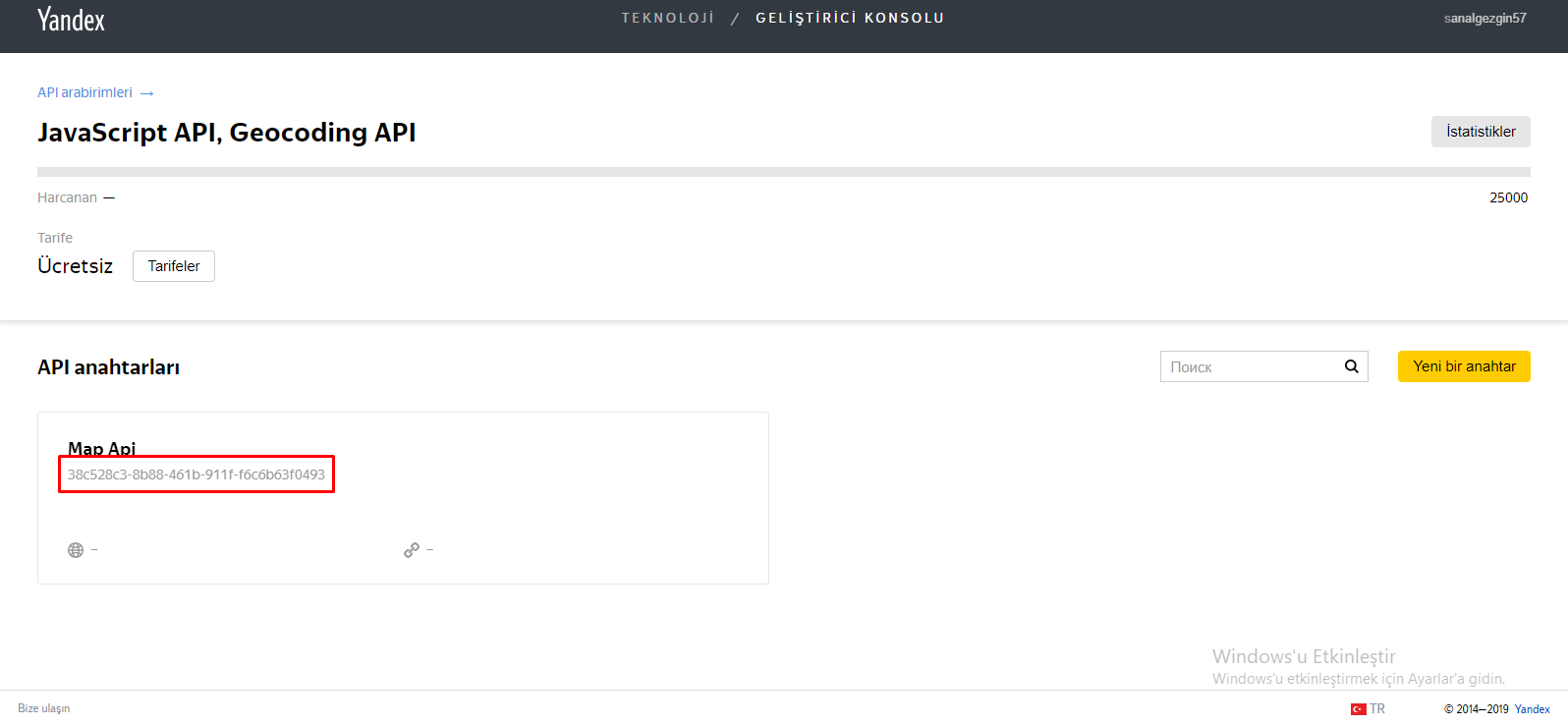 Yandex Map Api Nasıl Alınır?