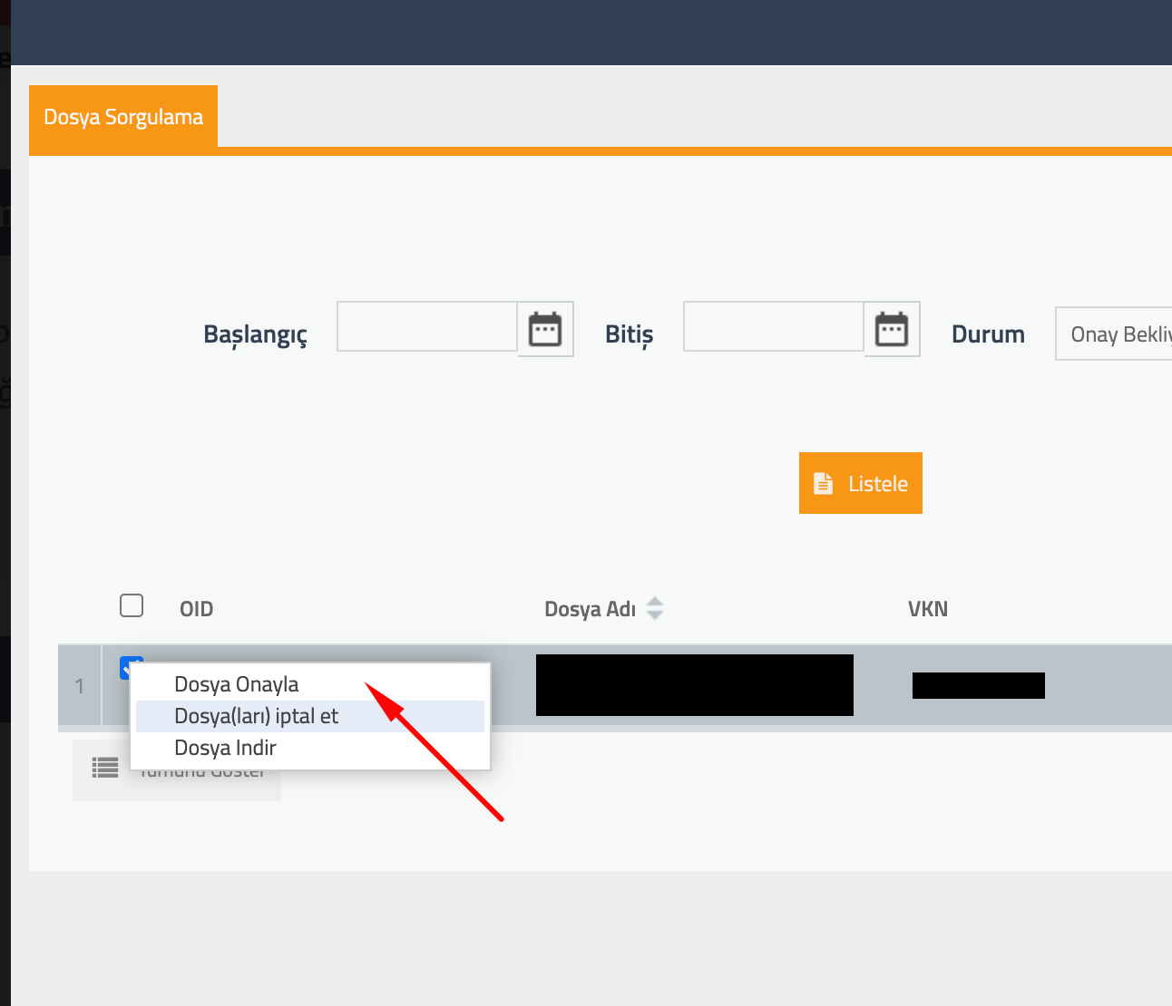 Btrans XML Çıktı Alma ve Yükleme